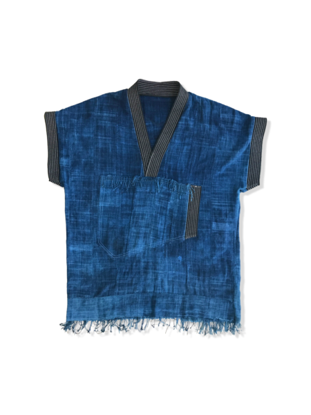 Handmade Indigo Tunic – Luxury Unisex West African Design