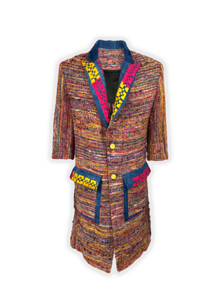 Jaavi Silk Coat – Handmade Luxury from Silk and African Cotton