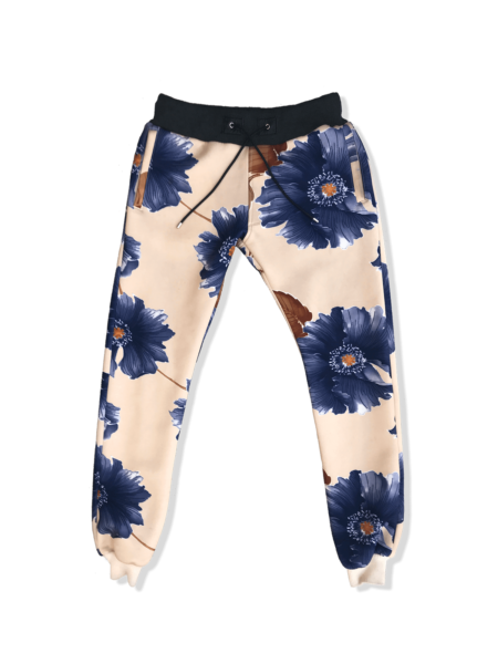 Exclusive Luxe Floral Neoprene Joggers – Bold Statement Pants