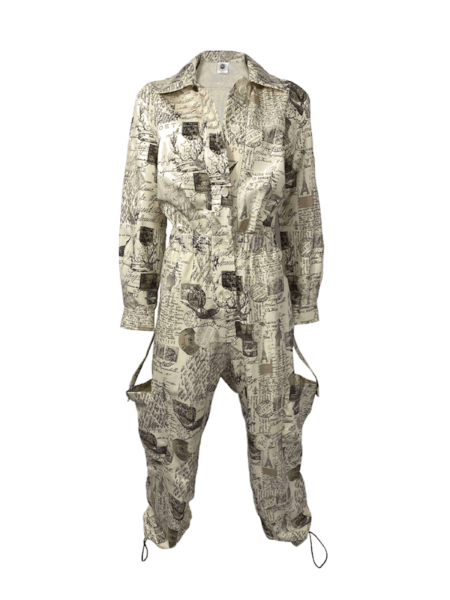 Paris Stamps Jumpsuit - S Women
