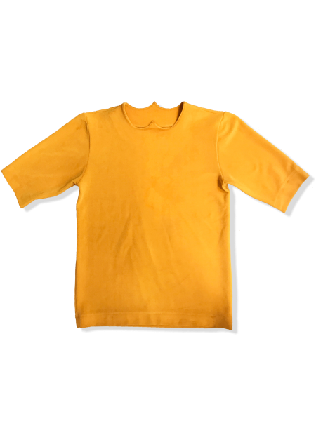 Amber Jampoutee luxury cotton shirt with traditional Senegalese neckline