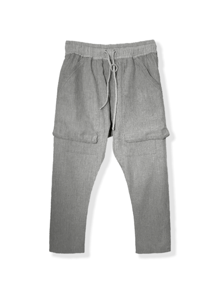 RO Grey Wool Pants – Luxe Tailored Wool Pants with Rebellious Jogger Edge