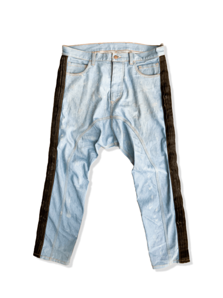 Sarouel Denim Pants – Luxury Distressed Harem Jeans