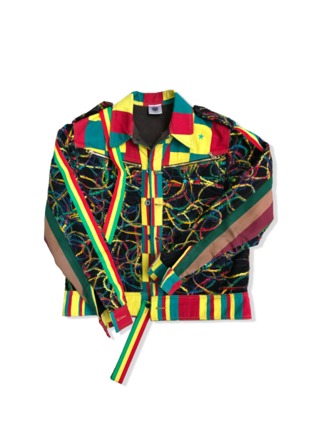 Pan-African Rasta Jacket – Senegal-Inspired Luxury Statement Piece