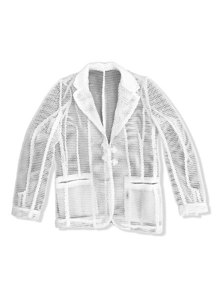 Resort Mesh Blazer – Luxury Sheer Designer Jacket