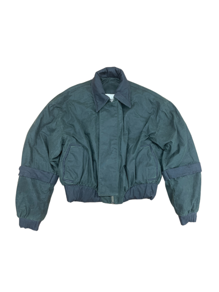 Reversible Waxed Canvas Bomber Jacket front view