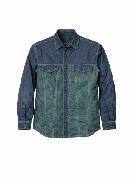 Waxed canvas shirt jacket with water-resistant utility design by RCSLA